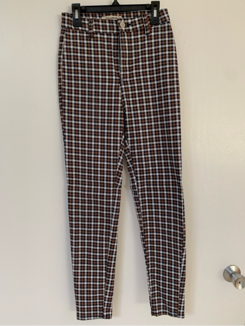 Plaid Slim Pants worn once